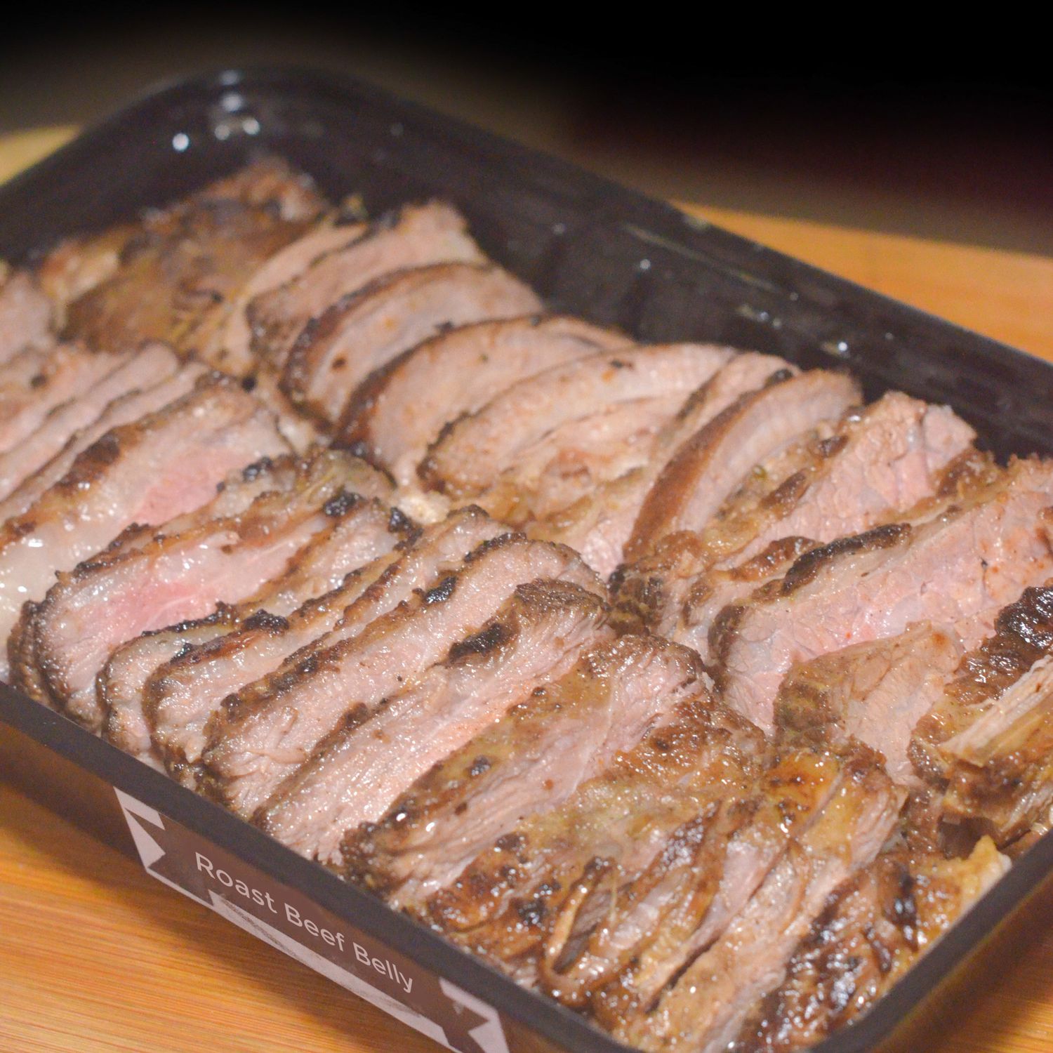 (RBP) Roast BEEF Belly Slices - Party Tray 32-36 pcs, upgrade to gift tray?: no