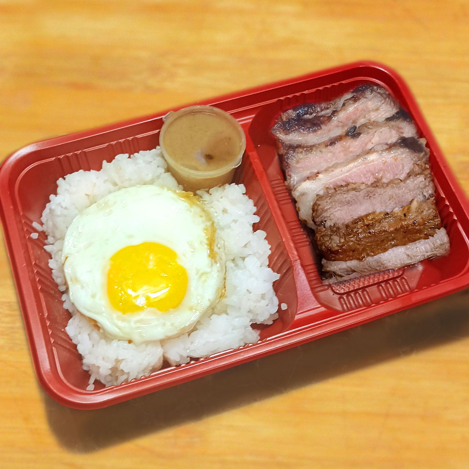 (RBR)  Roast US Beef Belly Silog or Rice