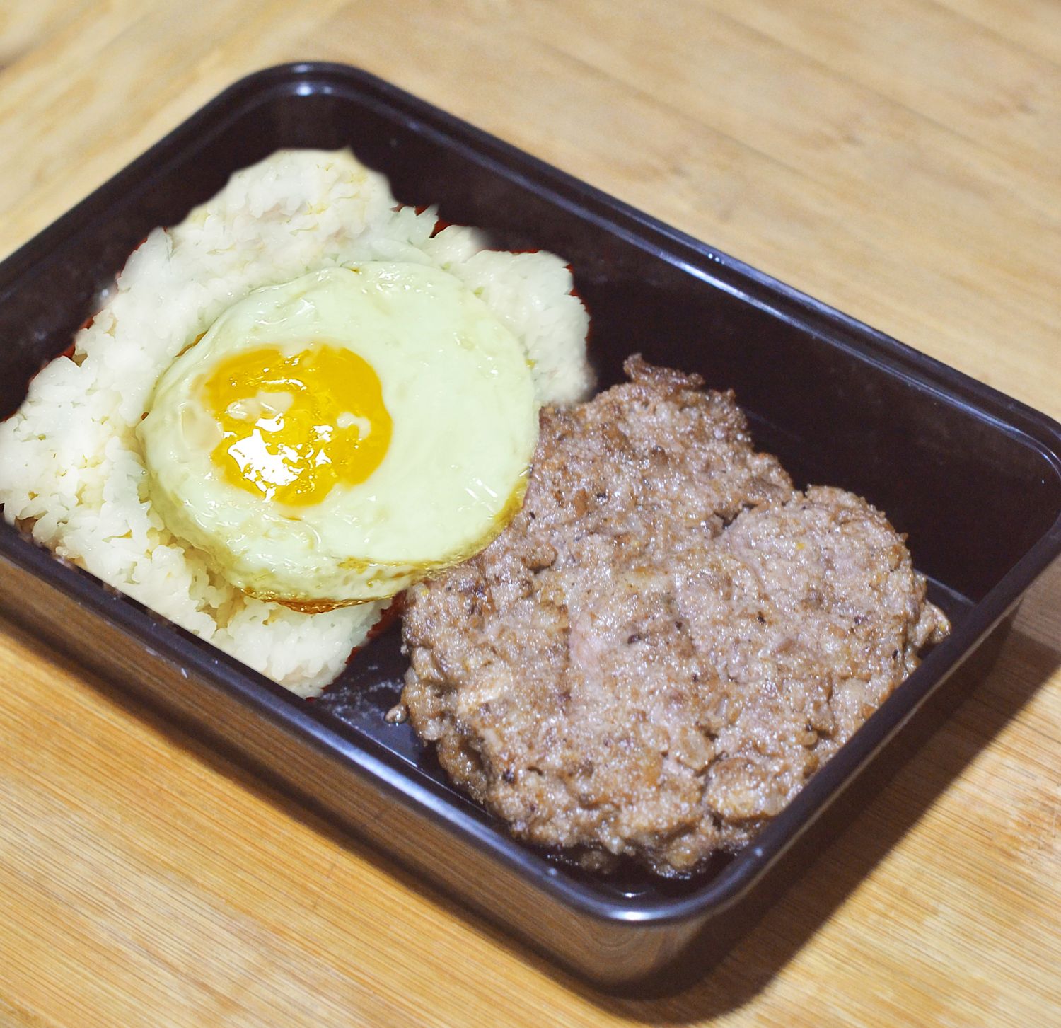 Grilled Angus Beef Burger Steak Silog
