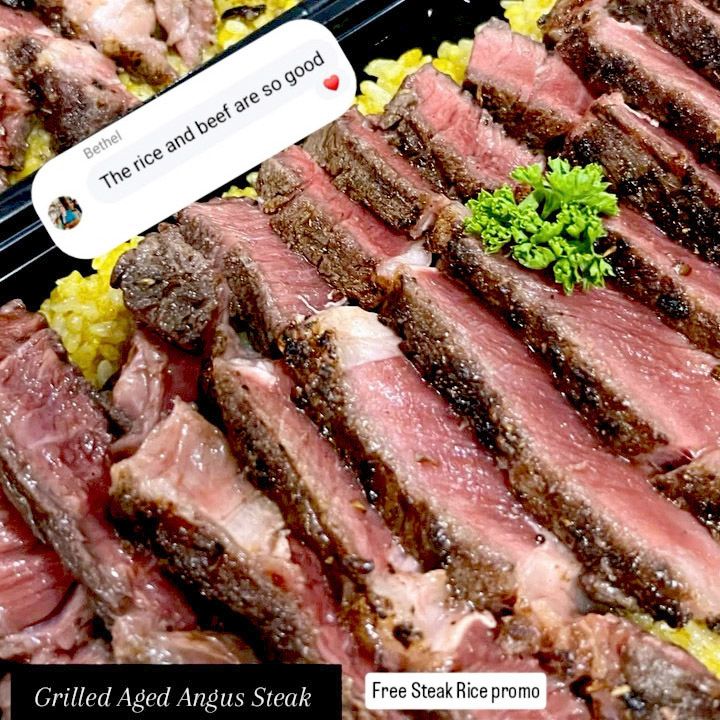 (GAS) Grilled Aged USDA Angus Steak