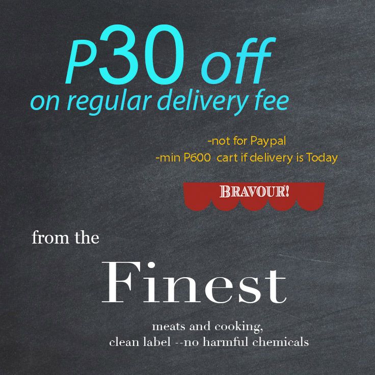 save P30 on Delivery fee (today only)