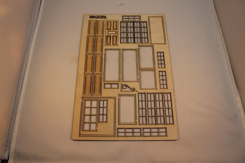 Fenster und Zubehör Set für Minart German City Building