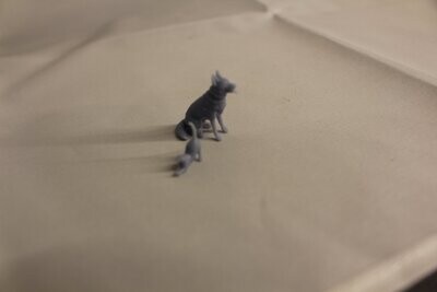 Tier Set Schäferhund mit Katze