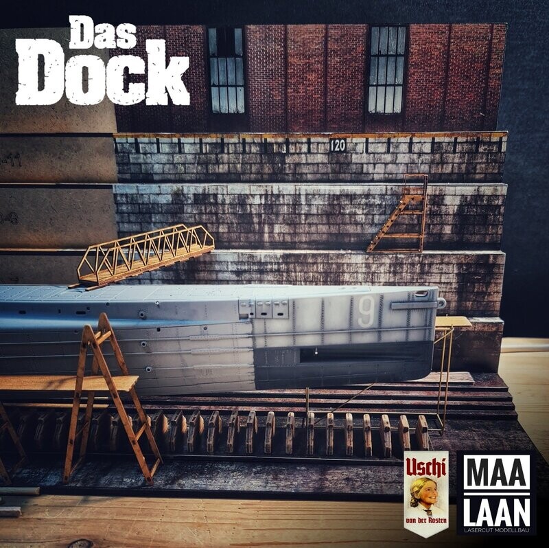 Das Dock mit hochwertigen Prints