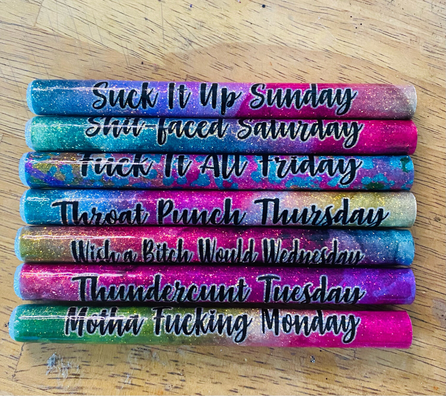 Days Of The Week Pen Set- Made To Order