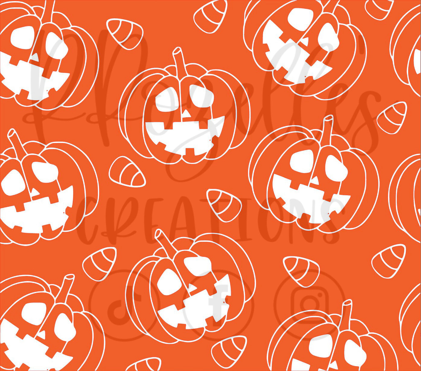 Pumpkin &amp; Candy Corn SVG Template