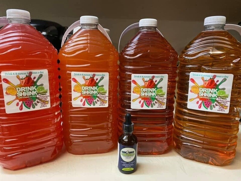 DRINK2SHRINK 30 DAY FAT BLASTING SYSTEM 4 Weeks of Drink2Shrink and 1 Bottle of Fat Blasting Drops - Premade