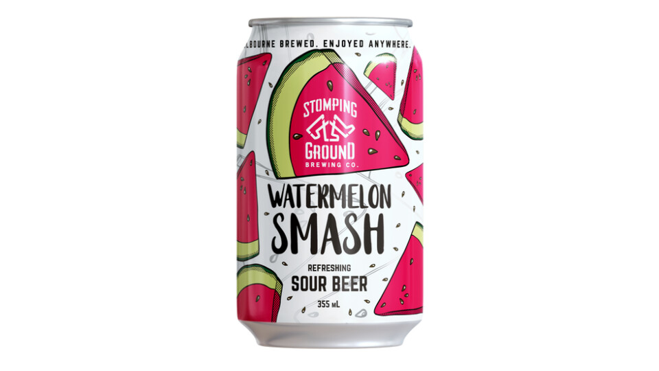 Stomping Ground Watermelon Smash Sour Beer 355ml 4 Pack