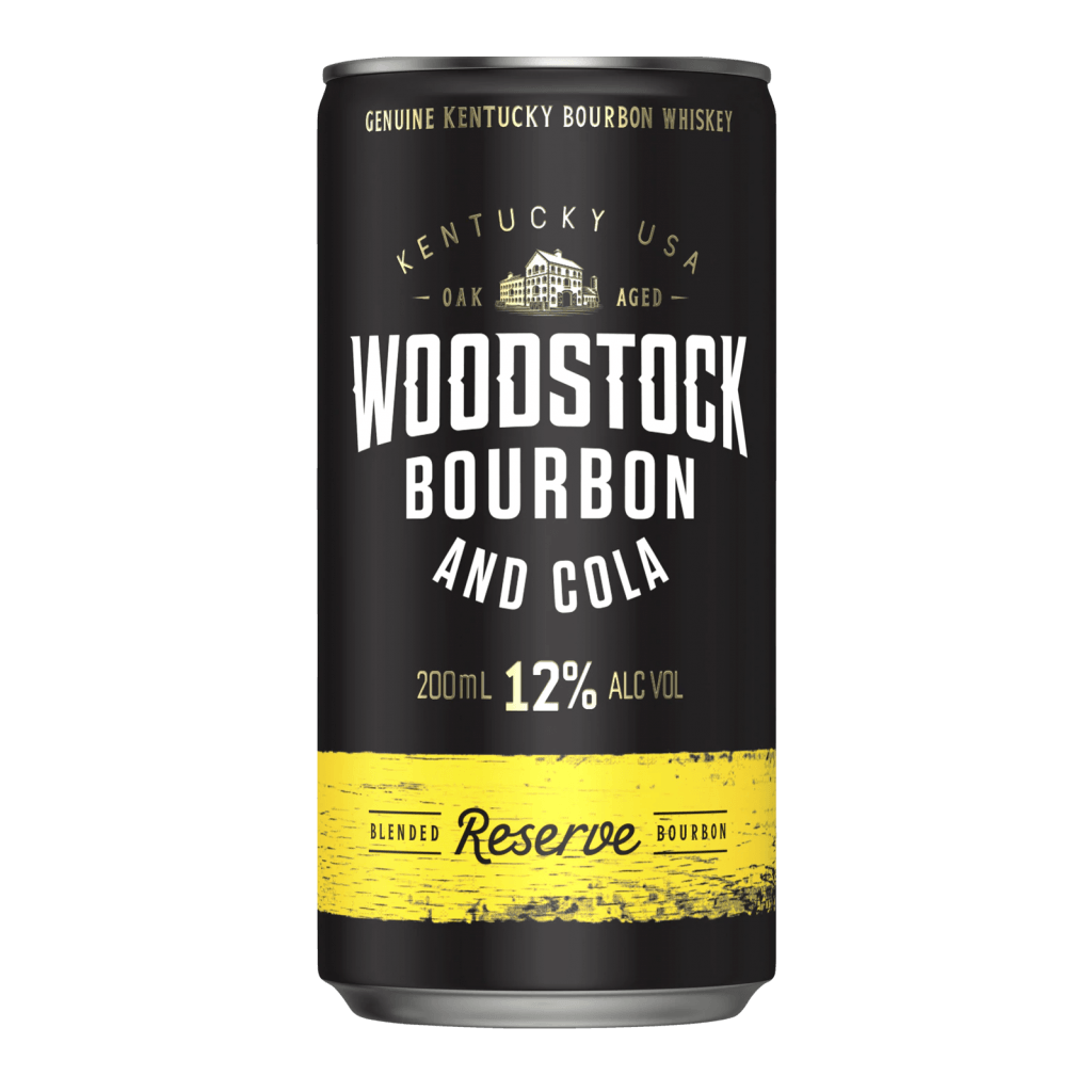Woodstock Bourbon & Cola 200ml 4 Pack