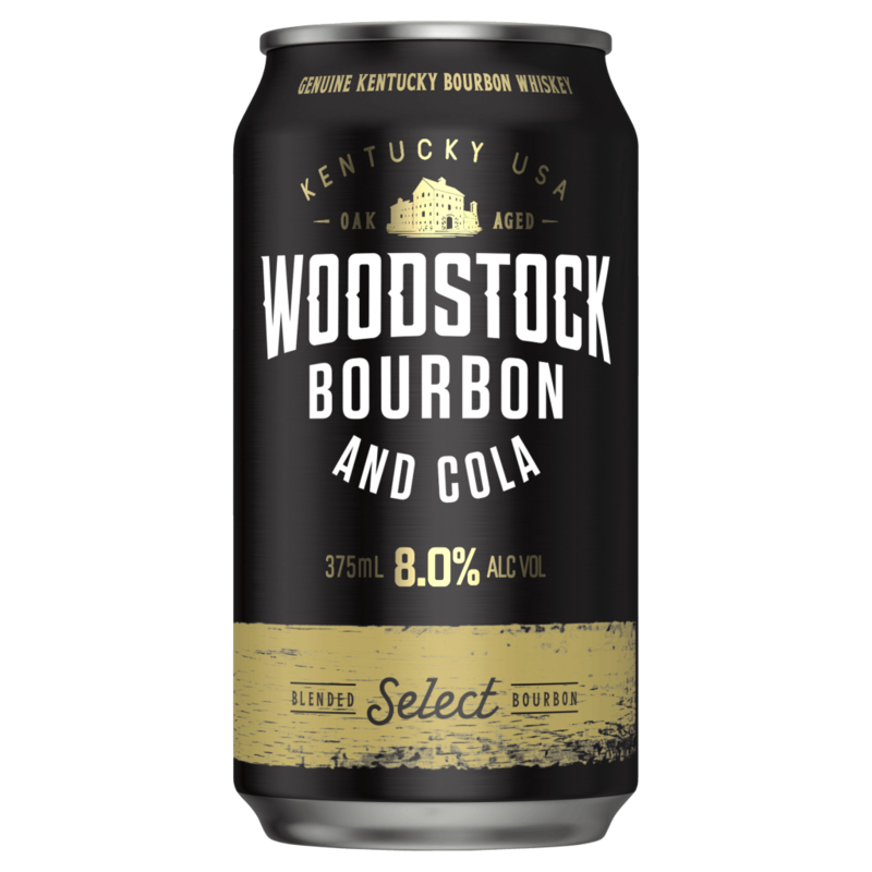 Woodstock Bourbon & Cola 375ml 4 Pack
