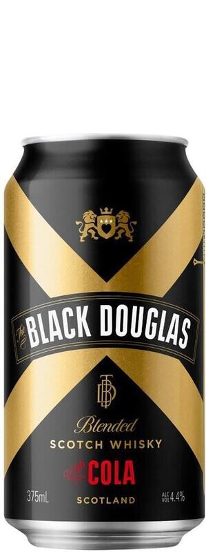 Black Douglas Whisky & Cola Cans 375ml 6 Pack