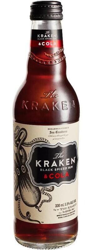 The Kraken Black Spiced Rum & Cola 330ml (4 Pack)