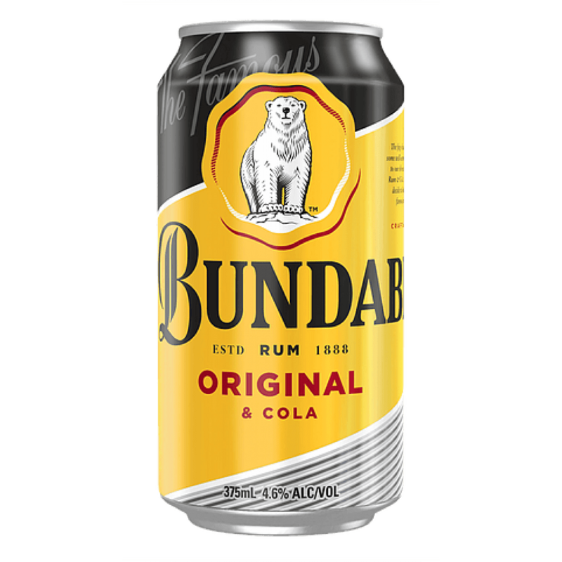 Bundaberg Rum & Cola Cans 375ml (6 Pack)