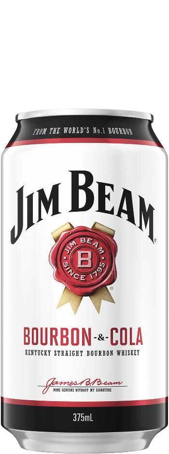 Jim Beam White & Cola 375ml (6 Pack)