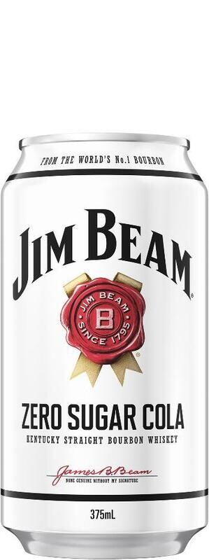 Jim Beam White Double Serve 6.7% Zero Sugar Cola 375ml (6 Pack)