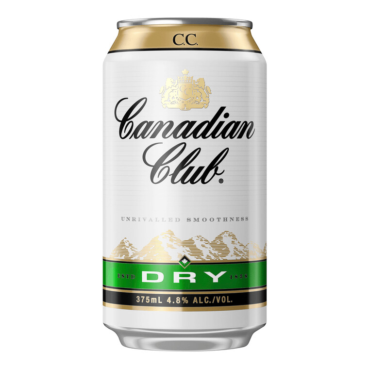 Canadian Club & Dry 375ml  (6 Pack)