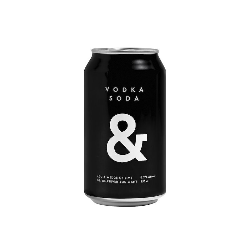 Vodka Soda & Extra Strength 355ml (4 Pack)