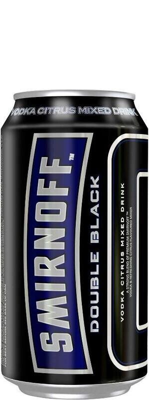 Smirnoff Ice Double Black 6.5% 375ml (4 Pack)