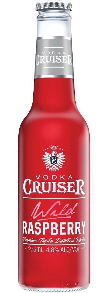 Vodka Cruiser Wild Raspberry 275ml (4 Pack)