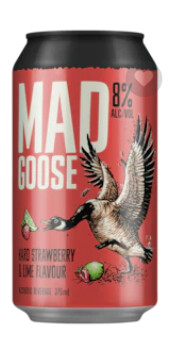 Mad Goose Strawberry and Lime 375ml (6 Pack)