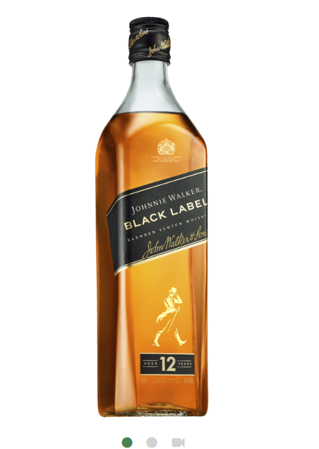 JOHNNIE WALKER BLACK LABEL BLENDED SCOTCH WHISY AGED 12 YEARS 700ML