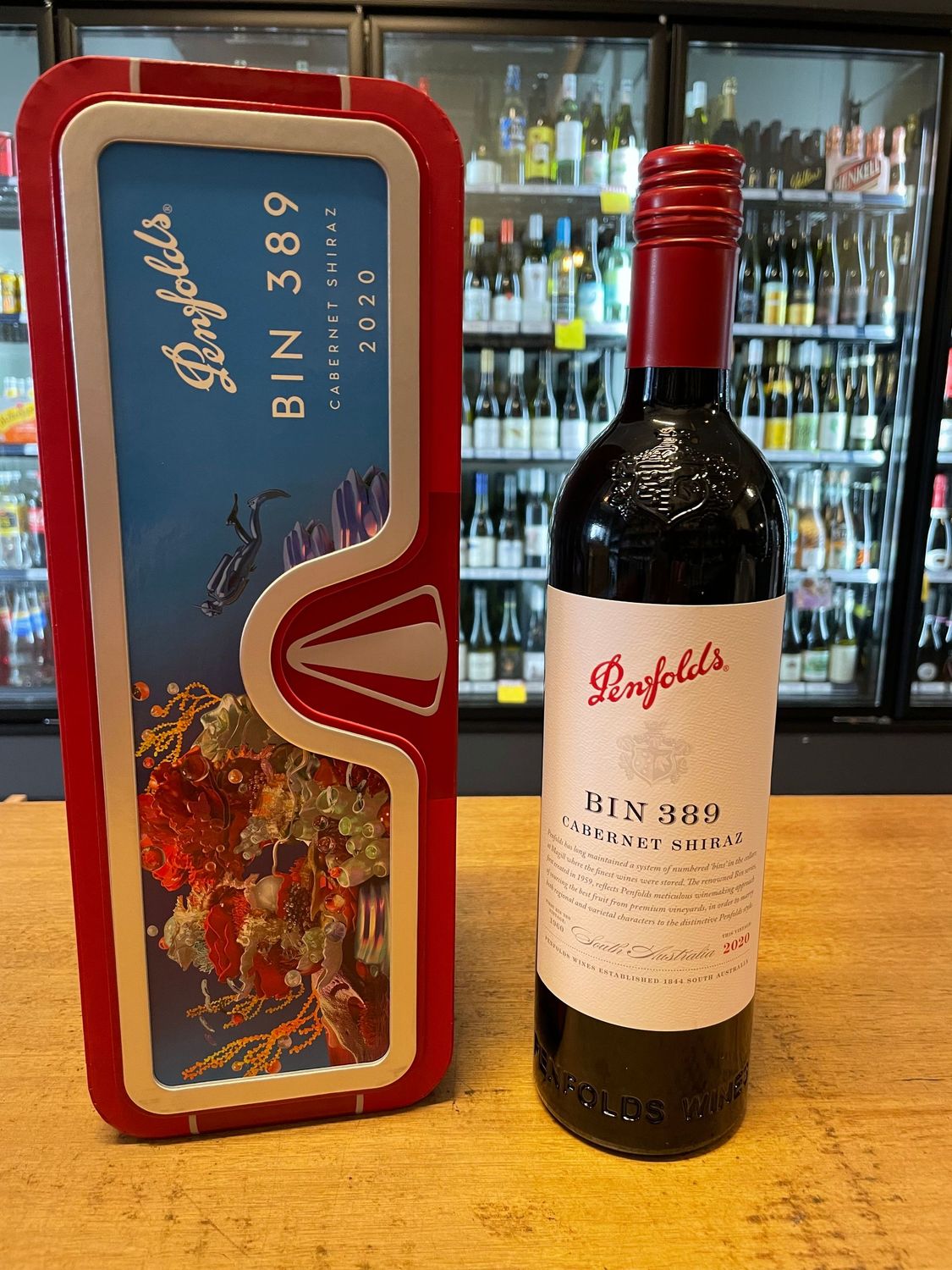 Penfolds Venture Beyond Bin389 Cabernet Shiraz 2020 Deep Sea Gift box  750ml
