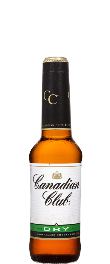 Canadian Club & Dry 330ml  (4 Pack)