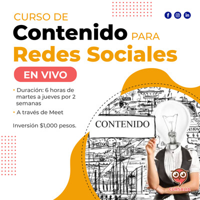 Curso &quot;Contenido para Redes Sociales&quot;