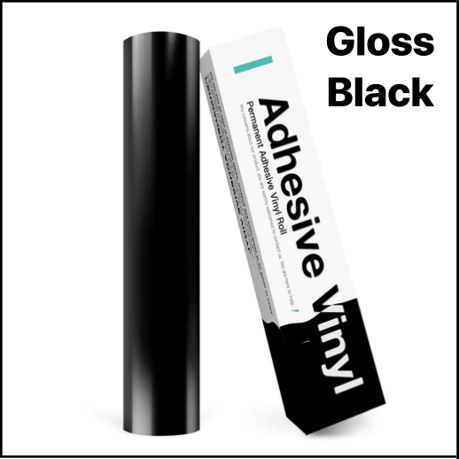 Gloss Black Adhesive Vinyl