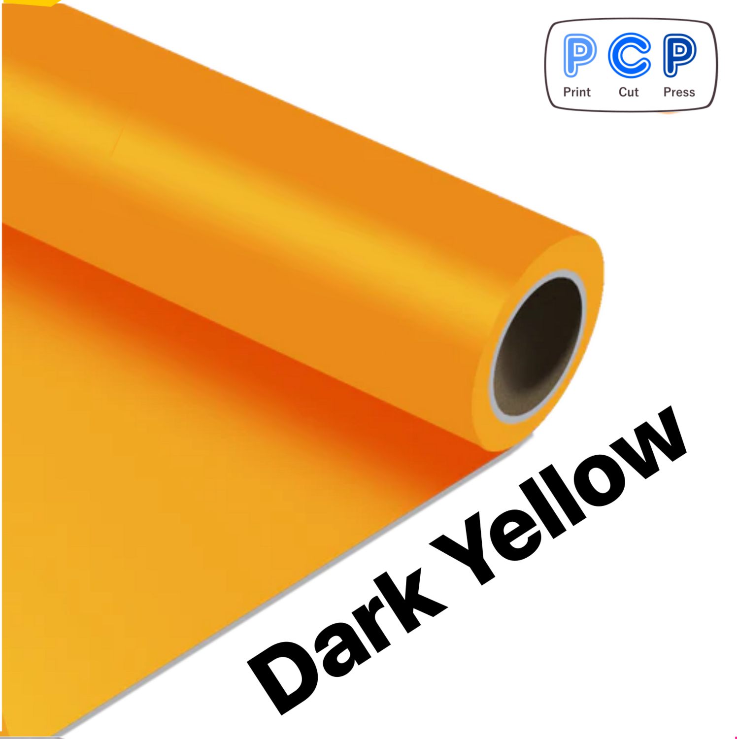 Dark Yellow HTV PU Vinyl 30cm