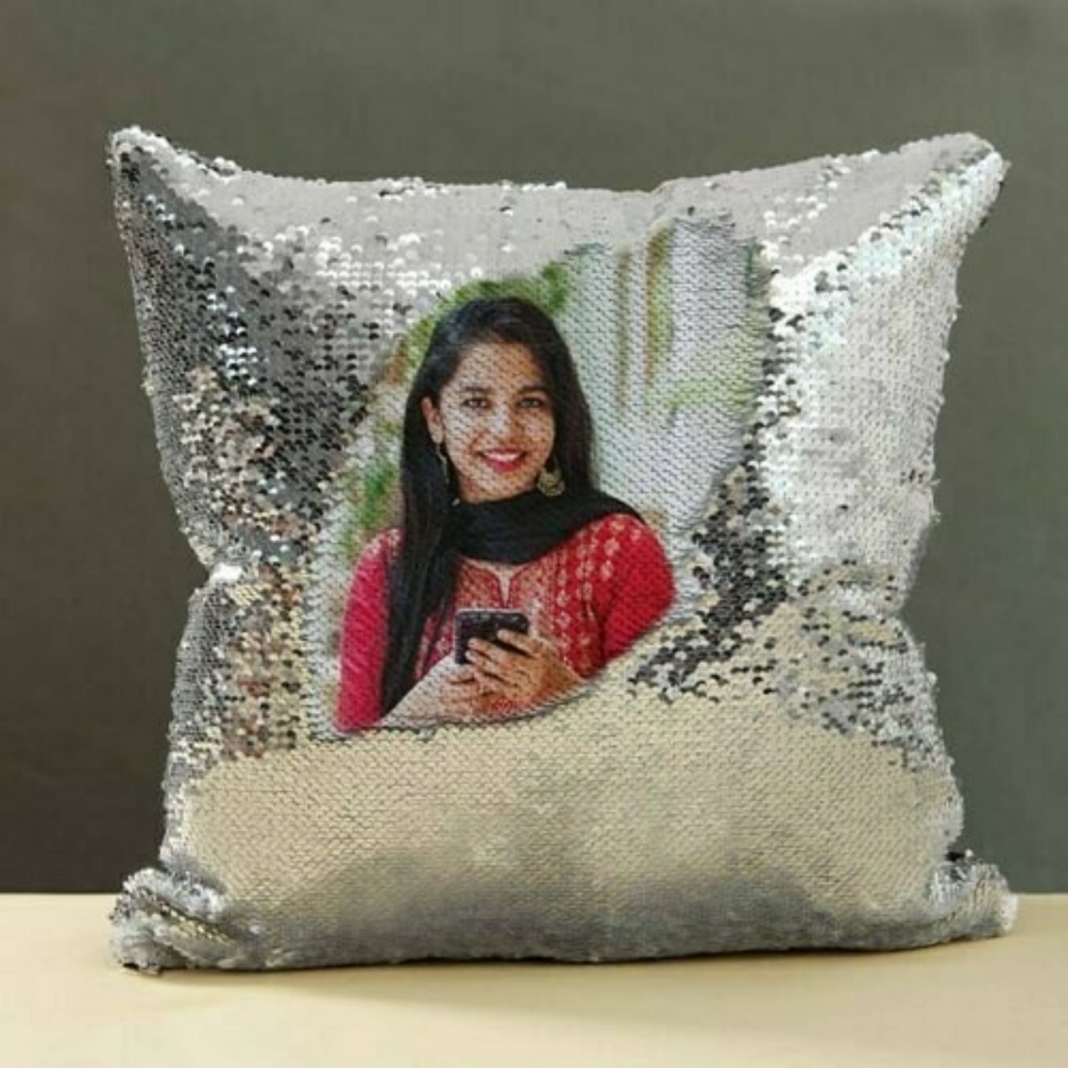 Sequin Cushion Cover