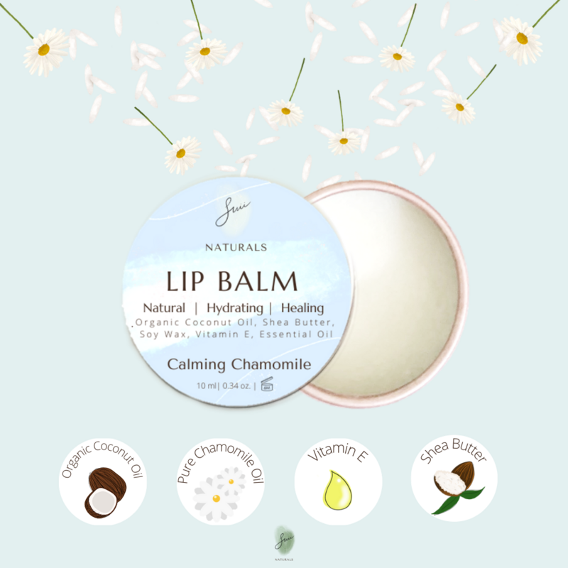 Natural Lip Balm- Calming Chamomile
