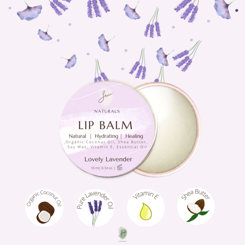Natural Lip Balm- Lovely Lavender