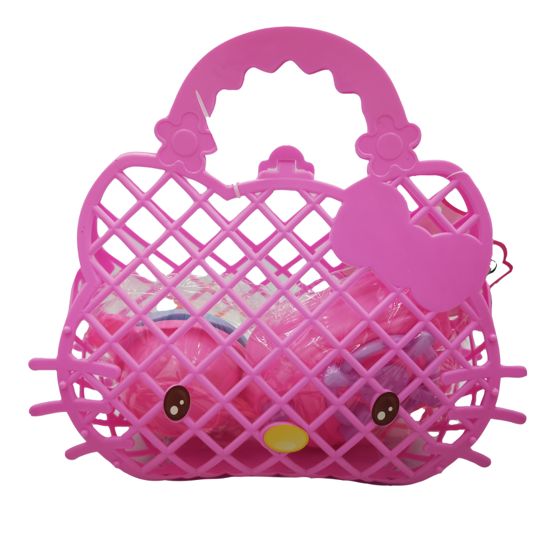 Pink Cookware Basket Playset
