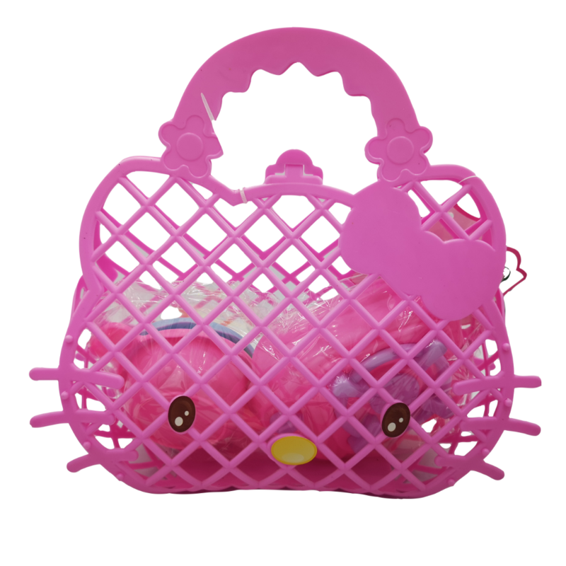 Pink Cookware Basket Playset