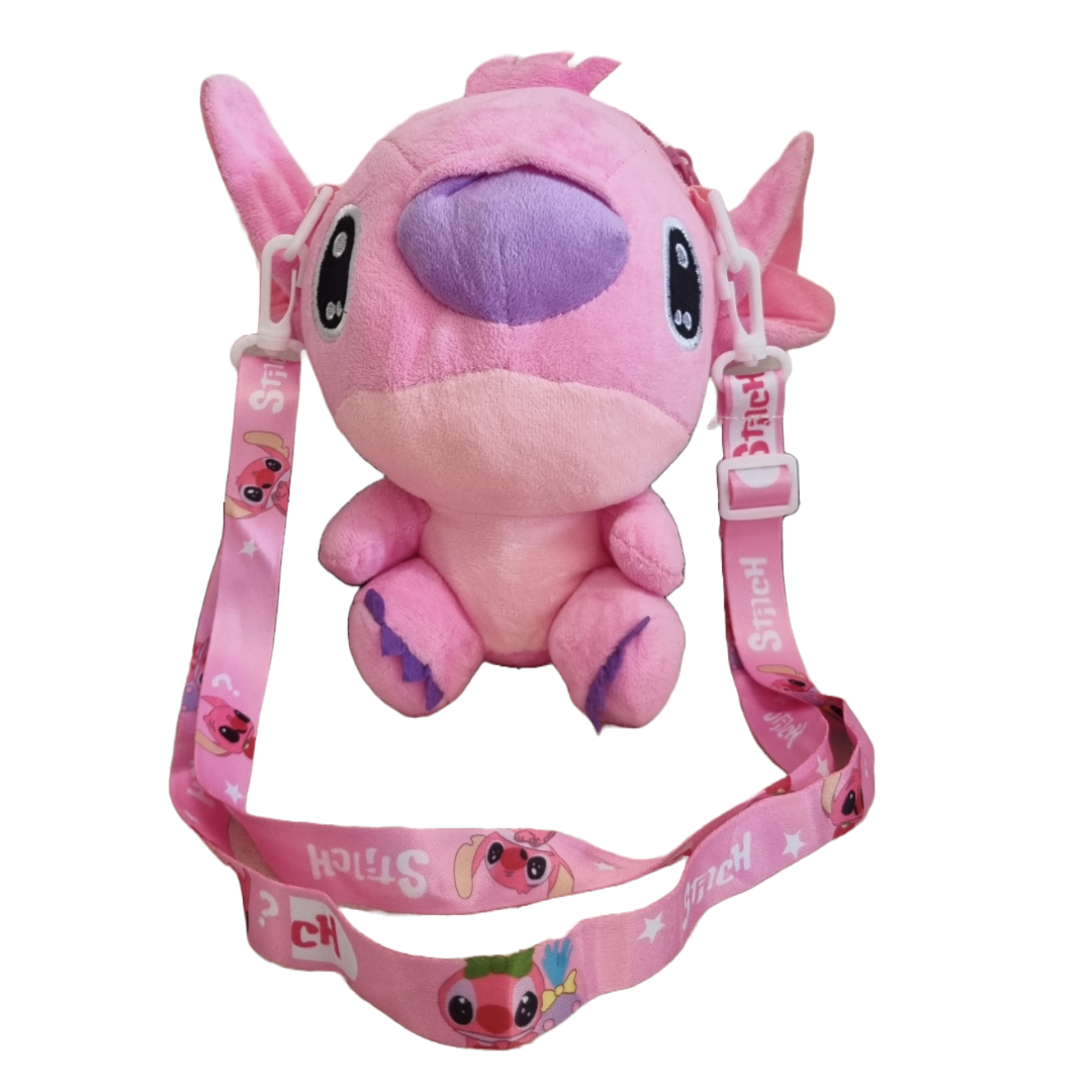Pink Stitch Plush Purse