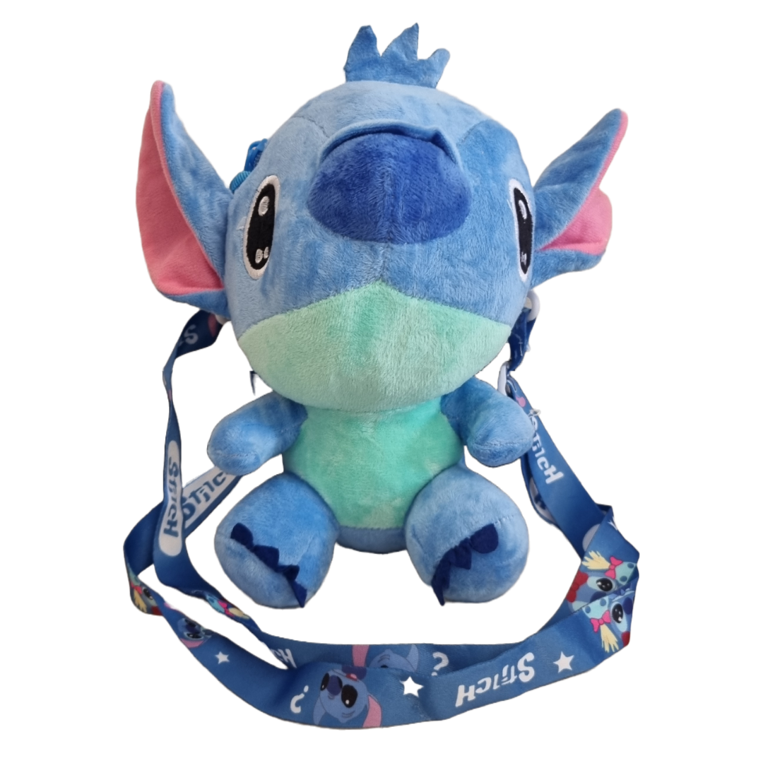 Blue Stitch Plush Purse