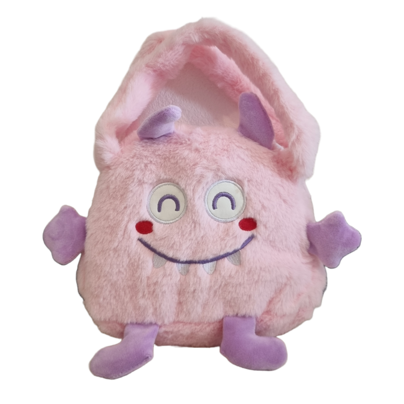 Pink Monster Plush Purse