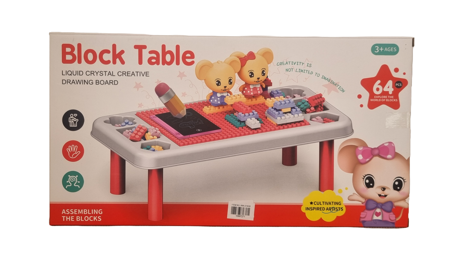 Block Table 64 Piece