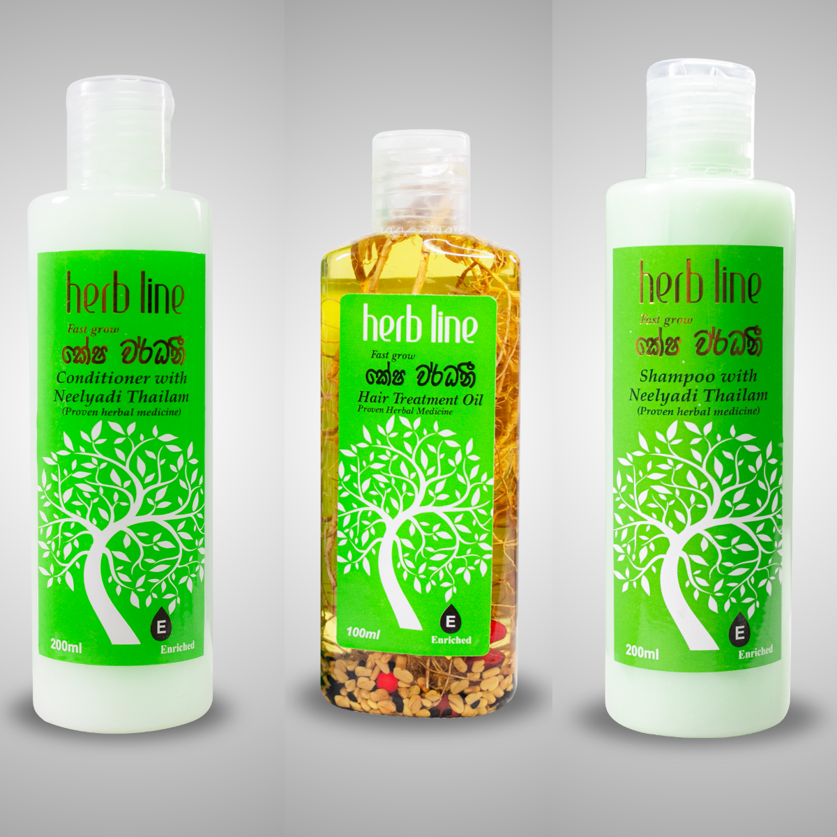 Herbline දිගු කෙස් කළඹක් සඳහා කට්ටලය: Long Hair Care Kit