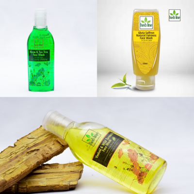 Herbline Facewash නිෂ්පාදන 
එකතුව - Multi Facewash Kit