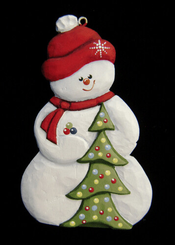 Snowman with Tree