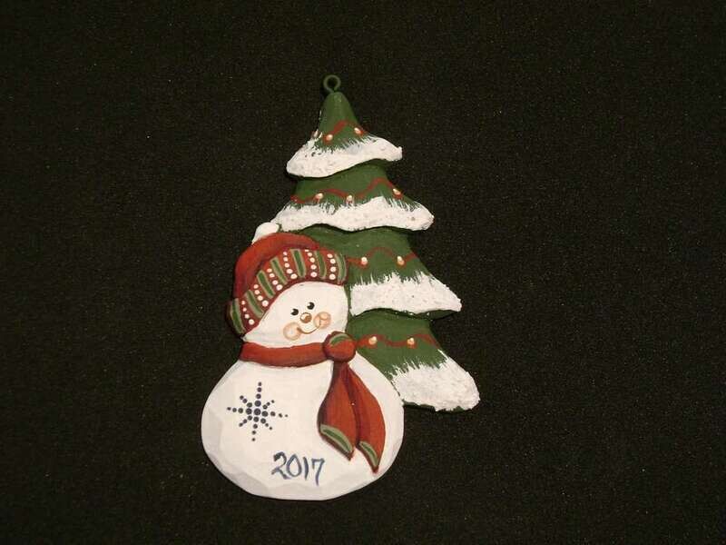 Snowman with Tree