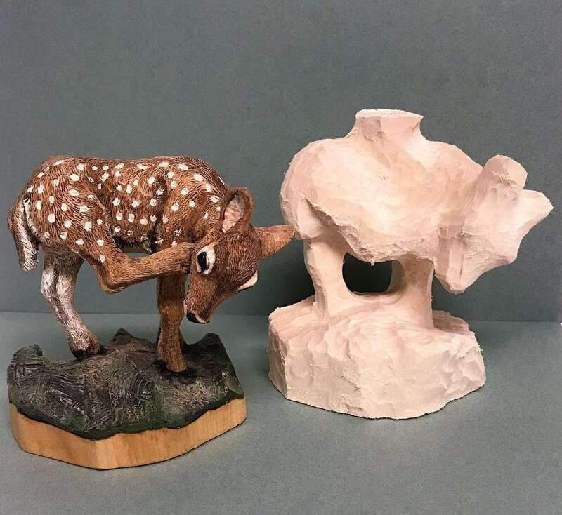 Desiree Hanjy - Scratching Deer Rough-out