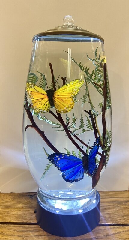 Brandy - Monarch and Blue Butterfly