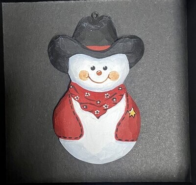 Cowboy Snowman
