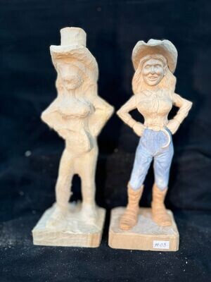 Cowgirl with Jeans 10" Rough-out