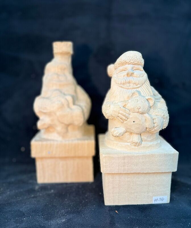 Large Chimney Santa 8" Rough-out