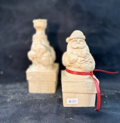 Small Chimney Santa with Dog 6 1/2