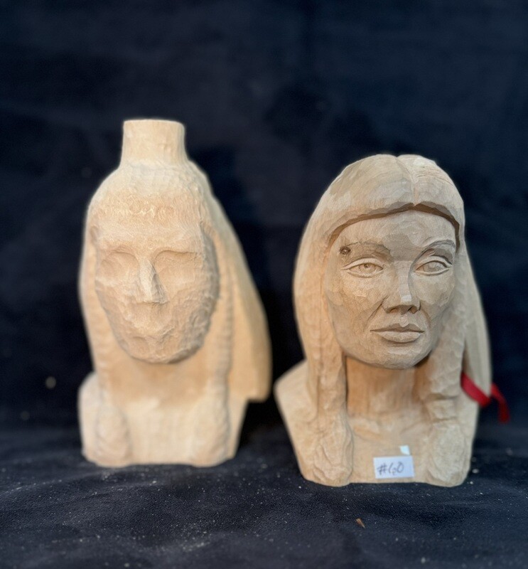Large Indian Bust 7" Rough-out